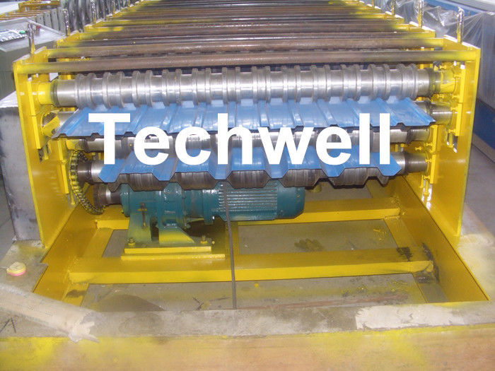 Rotolo automatico del pannello di parete del tetto di doppio strato che forma macchina con spessore di 0.8mm - di 0,3
