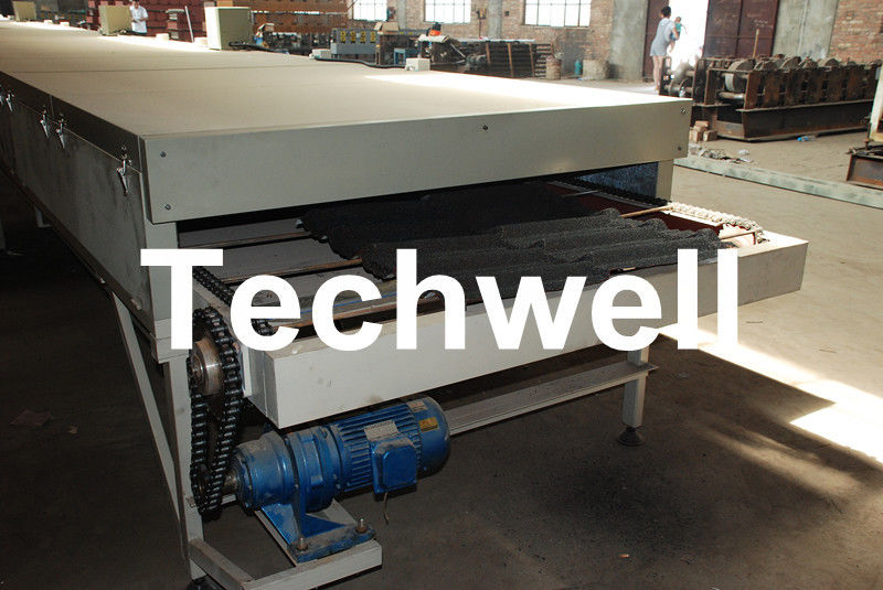 Macchina rivestita di pietra variopinta automatica delle mattonelle di tetto facendo uso di galvalume, acciaio galvanizzato