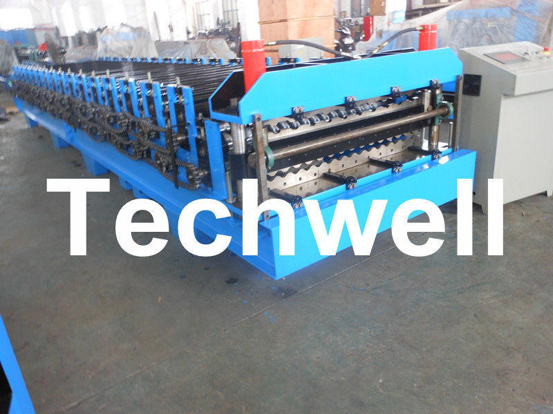 Rotolo automatico del pannello di parete del tetto di doppio strato che forma macchina con spessore di 0.8mm - di 0,3